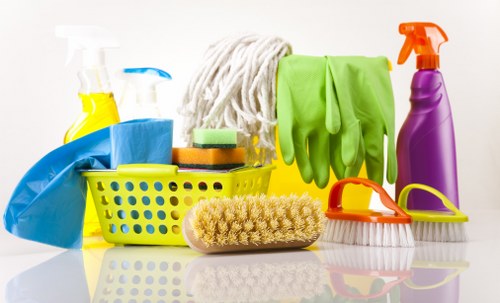 Person viewing cookie settings on a cleaning service website
